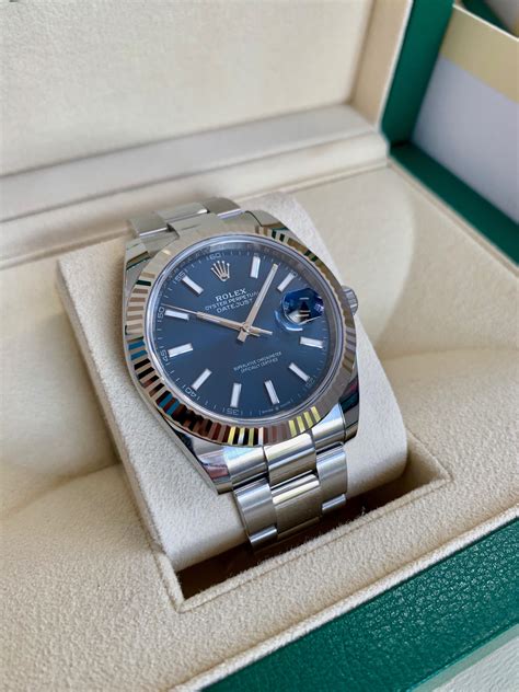 datejust fondo blu rolex|rolex datejust 41 dial.